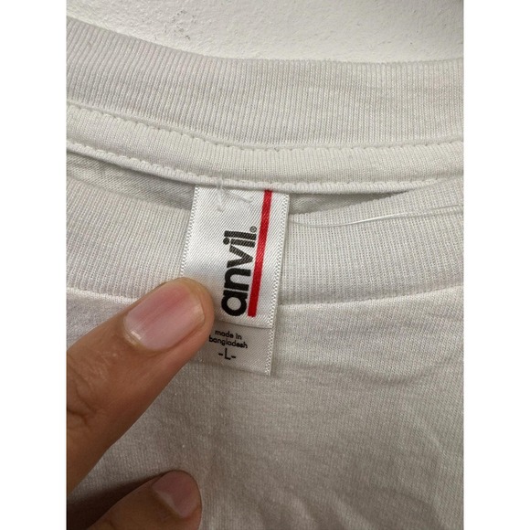 VTG Converge Shirt Mens Large White Skull Graphic Band Tee Hardcore Metal Anvil - Picture 2 of 5